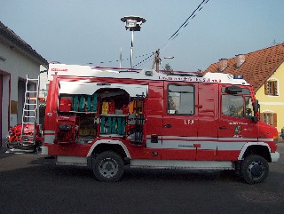 Foto des LFA Fahrzeugs der Freiwilligen Feuerwehr Wagnitz